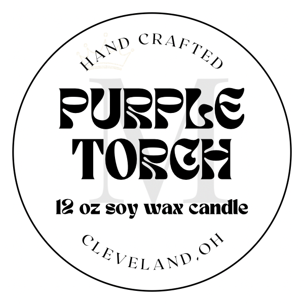 Purple Torch Candle